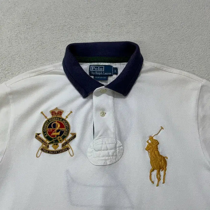[BUNJANG] Polo Ralph Lauren Chief Keep Big Pony Polo Shirt L White / 폴로 치프키프 빅포니 카라티셔츠 L 100 화이트