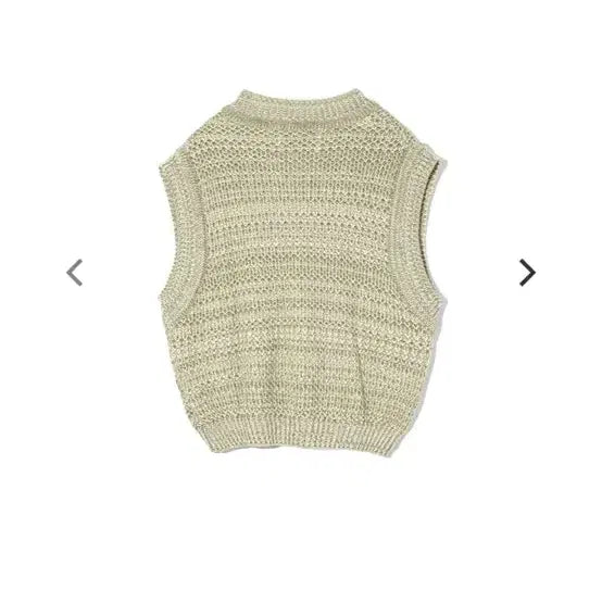 [BUNJANG] Sether Natural Mesh Knit Vest Green L / [새상품] 세터 네츄럴 메쉬 니트 베스트 L 그린 메시 브이넥 조끼 새터