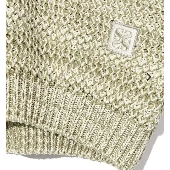 [BUNJANG] Sether Natural Mesh Knit Vest Green L / [새상품] 세터 네츄럴 메쉬 니트 베스트 L 그린 메시 브이넥 조끼 새터