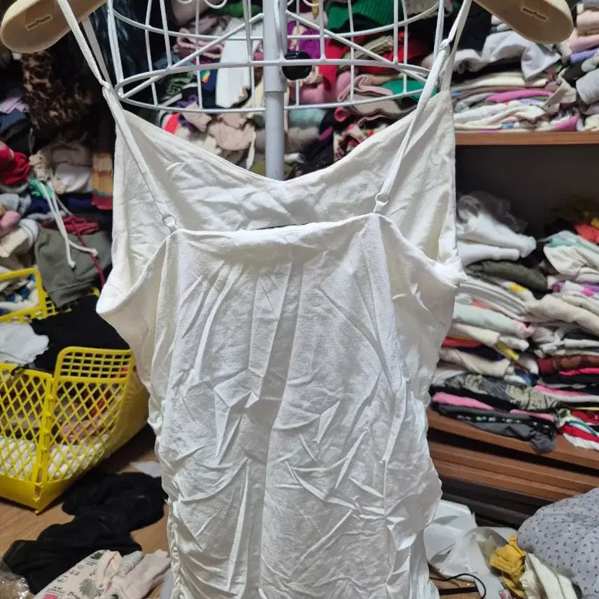 [BUNJANG] Ralph Lauren Black Label Ribbed Tank Top with Shirring Detail / 랄프로렌 블랙라벨 나시