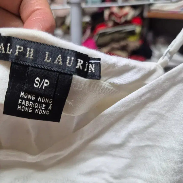 [BUNJANG] Ralph Lauren Black Label Ribbed Tank Top with Shirring Detail / 랄프로렌 블랙라벨 나시