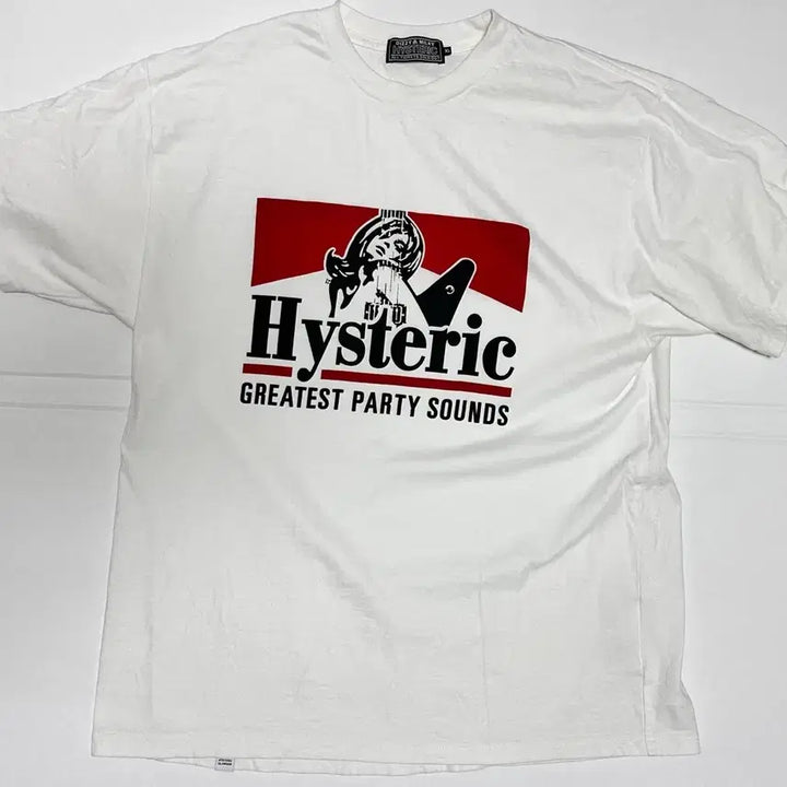 [BUNJANG] Hysteric Glamour Greatest Party Sound T-Shirt White XL / XL) 히스테릭 글래머 그레이티스트 파티 사운드 티셔츠 화이트