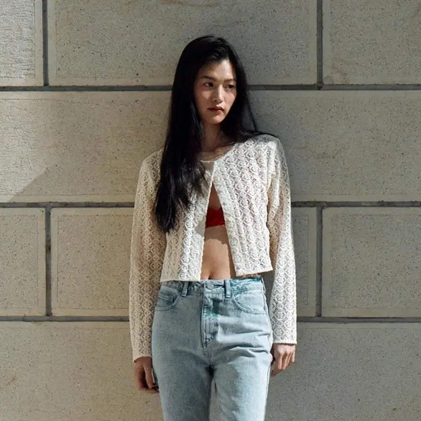 [BUNJANG] YUERE Lace Cardigan Black / 유에르(YUERE) 레이스가디건 44-55 새상품