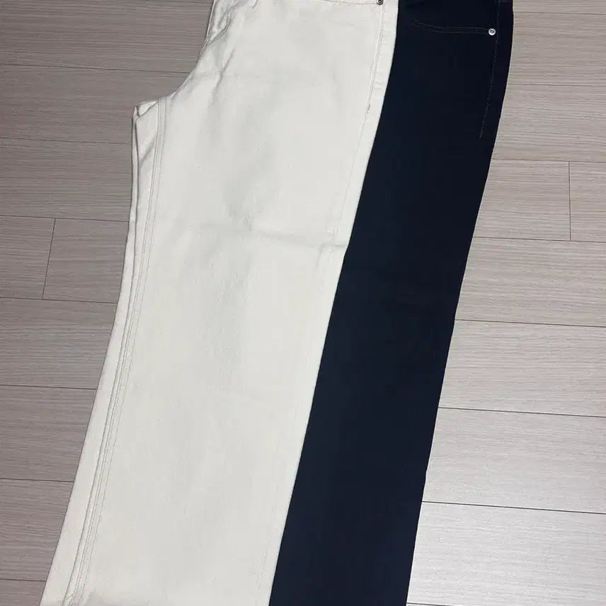 [BUNJANG] MUSINSA Straight Denim Cream 34 / 무신사 스트레이트 데님 크림 34