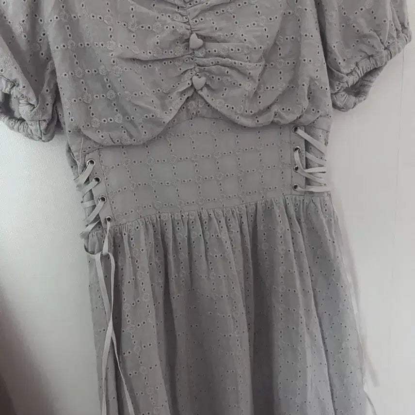 [BUNJANG] Pium Lavender Short Sleeve Dress / 피움 스나계 걸리 pium 라벤더 반팔 원피스 교판 교환 판매