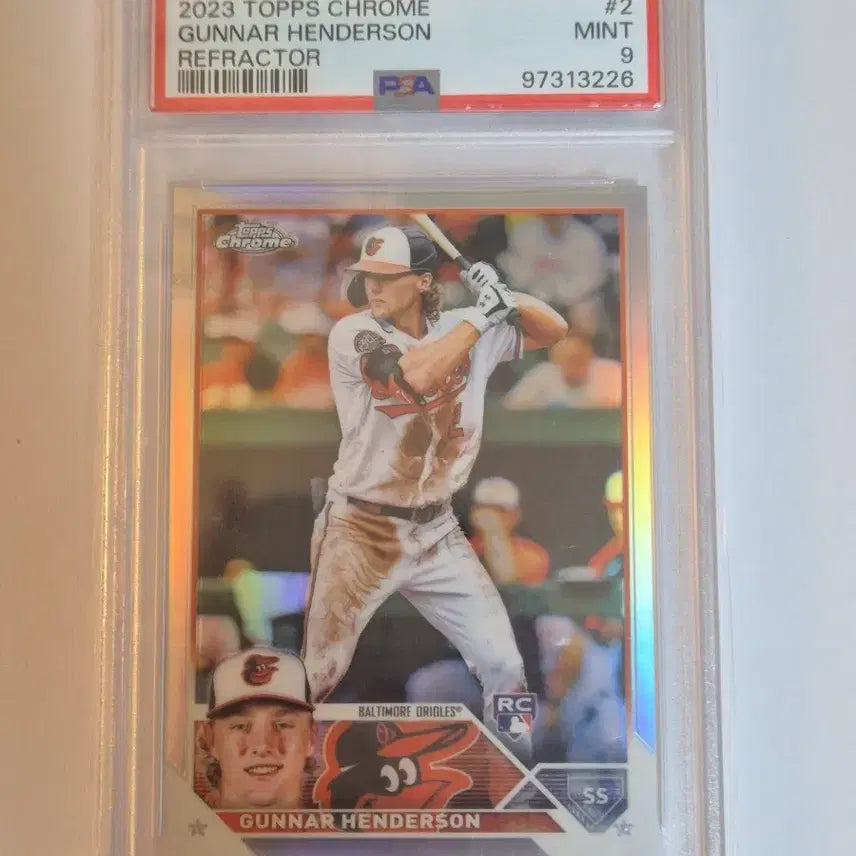 [BUNJANG] Gunnar Henderson Baltimore Orioles Rookie Replica PSA 9 Baseball Card / MLB 카드 볼티모어 거너 핸더슨 루키 리플 psa9