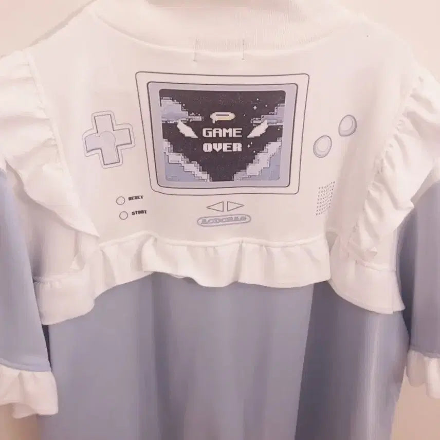 [BUNJANG] ACDC RAG Game Over Frill Short Sleeve Jersey / acdc rag 게임 오버 프릴 반팔 져지 서브컬쳐 섭컬