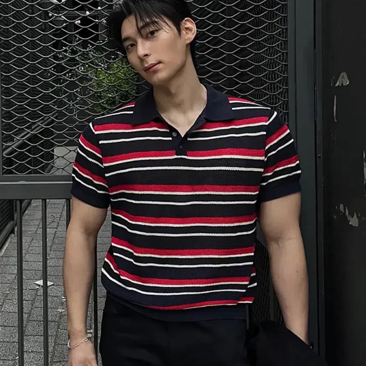 [BUNJANG] Ellude PK Half Knit Silket Cotton T-Shirt / 엘무드 PK 하프 니트 반팔 실켓코튼 새상품 선착순 세일(가격내림)