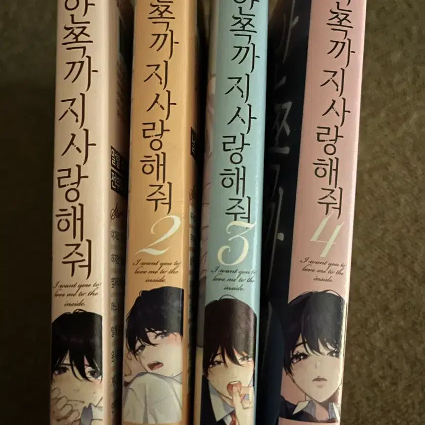 [BUNJANG] Until You Love Me Complete Set Volumes 1-4 BL Manga / 안쪽까지 사랑해줘 1-4권 전권 bl만화책 일괄
