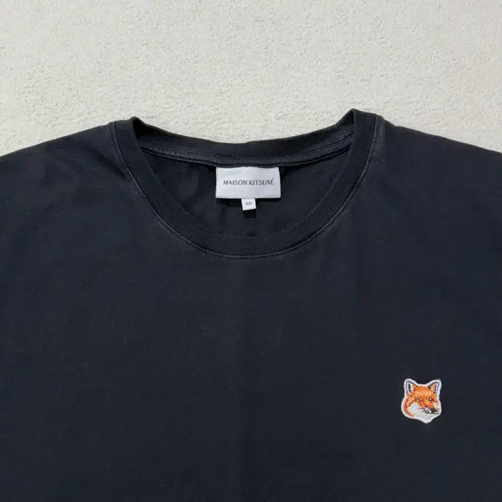 [BUNJANG] Maison Kitsuné Fox Head Patch Regular T-Shirt Black XXL / 메종 키츠네 폭스 헤드패치 레귤러 티셔츠 블랙 XXL