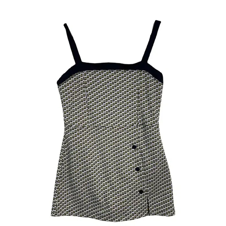 [BUNJANG] Coralique Floral Sleeveless Mini Dress Swimsuit / 코랄리크 잔꽃 나시 미니 원피스 수영복 [XXS]
