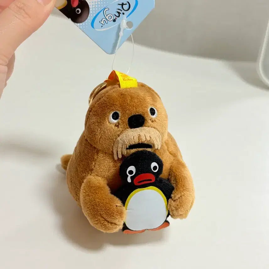 [BUNJANG] Pingu Walrus Plush Keychain New / 새상품) 핑구 바다코끼리 인형 키링