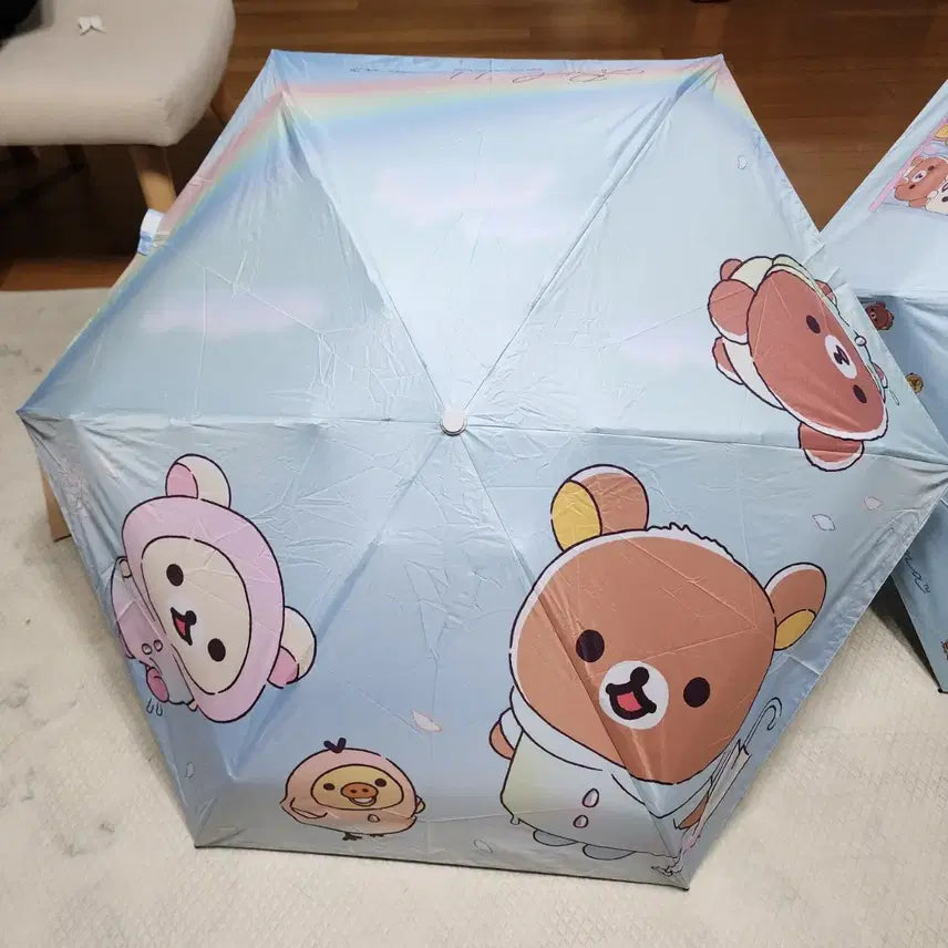 [BUNJANG] Rilakkuma Character Umbrella Hat / (새상품 정품)리락쿠마 캐릭터 우양산