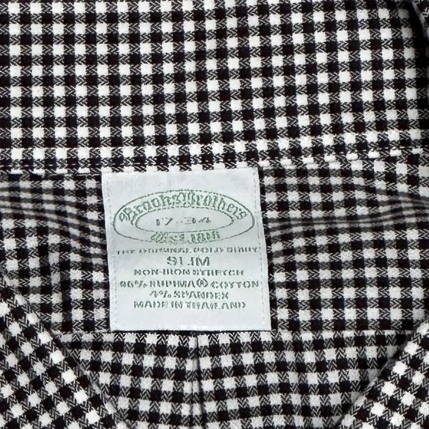 [BUNJANG] Brooks Brothers Slim Fit Check Shirt Brown XL / 브룩스브라더스 슬림핏 체크셔츠 브라운 xl사이즈감