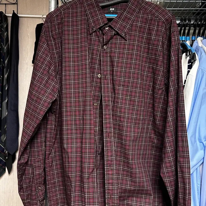 [BUNJANG] Uniqlo Checkered Shirt XL / 유니클로 체크셔츠 xl