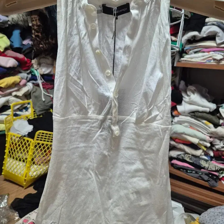 [BUNJANG] Dsquared2 Sleeveless T-Shirt White / 디스퀘어드2 민소매 반팔 티셔츠 화이트