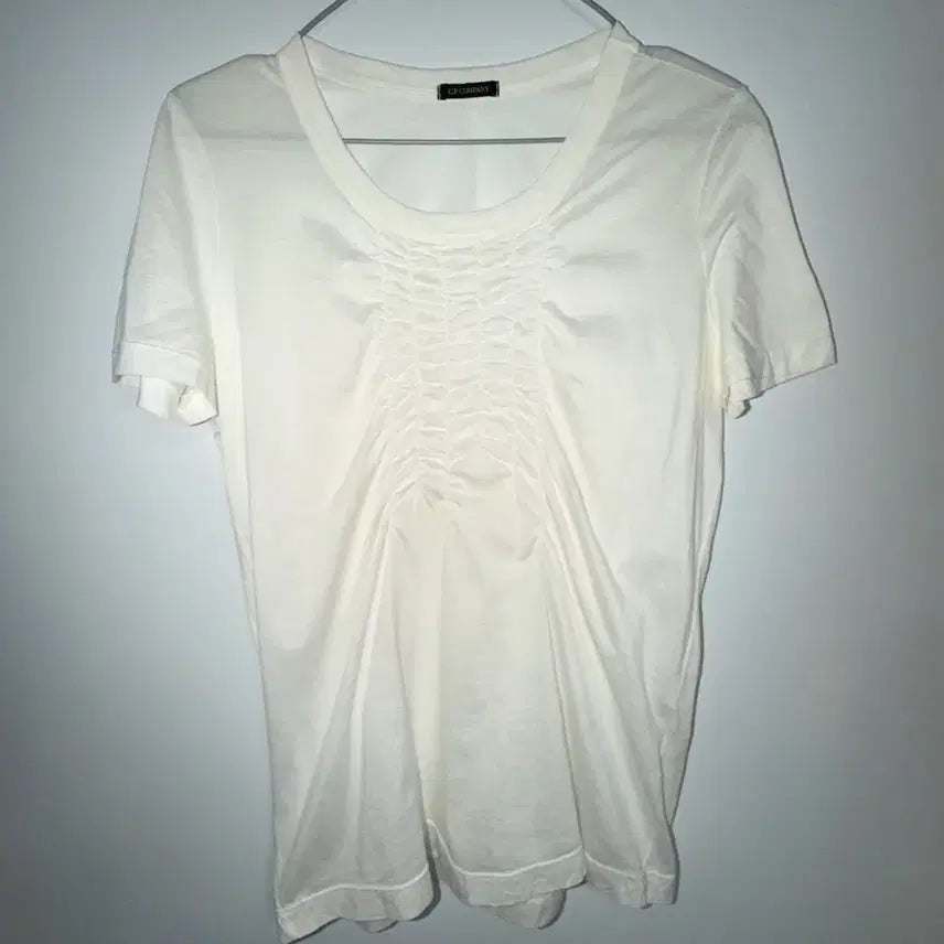[BUNJANG] C.P. Company Gather Shirring Short Sleeve T-Shirt / C.P.Company 게더 셔링 반팔 티셔츠