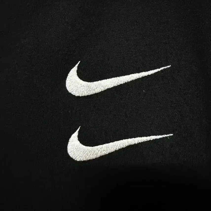 [BUNJANG] Nike Double Swoosh Long Sleeve Sweatshirt Black / [S,90]나이키 더블스우시 맨투맨 긴팔티 블랙