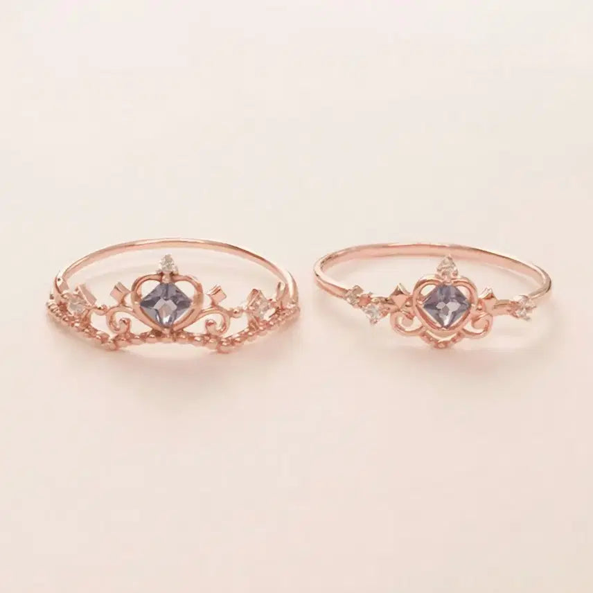 [BUNJANG] Lloyd Disney Cinderella 10K Gold Ring Set / Disney 디즈니 신데렐라 10k 골드 반지  (로이드)