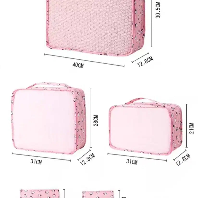 [BUNJANG] Kuromi 6-Piece Pouch Set / 쿠로미 파우치 6종세트
