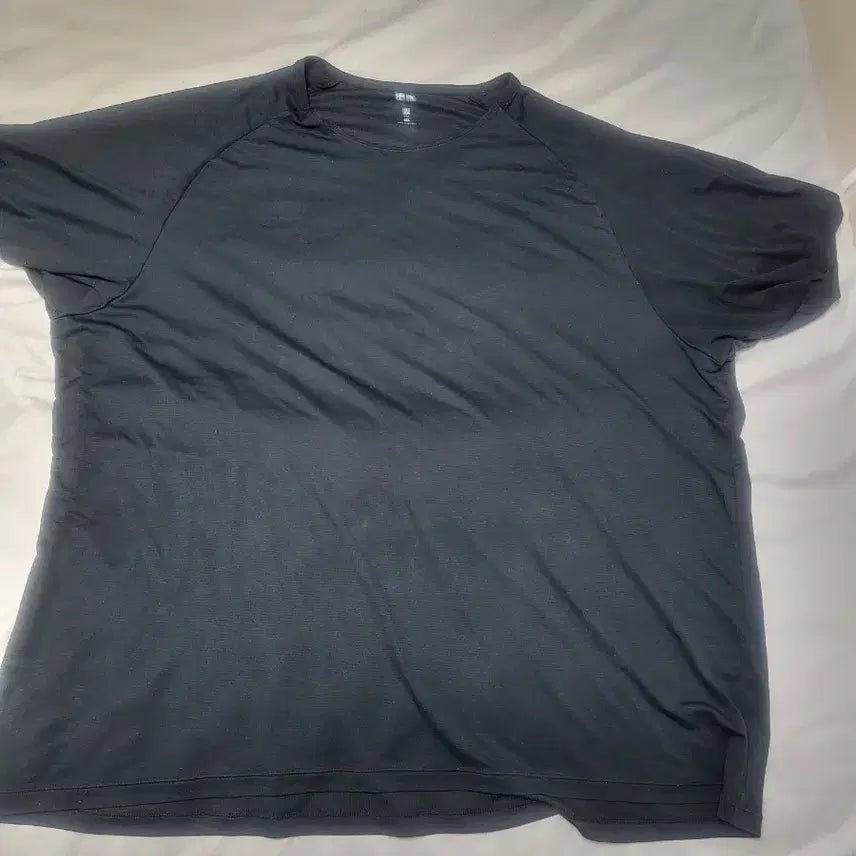 [BUNJANG] Uniqlo AIRism Mesh Crew Neck T-Shirt Black 4XL / AIRism메쉬크루넥T 블랙 4XL