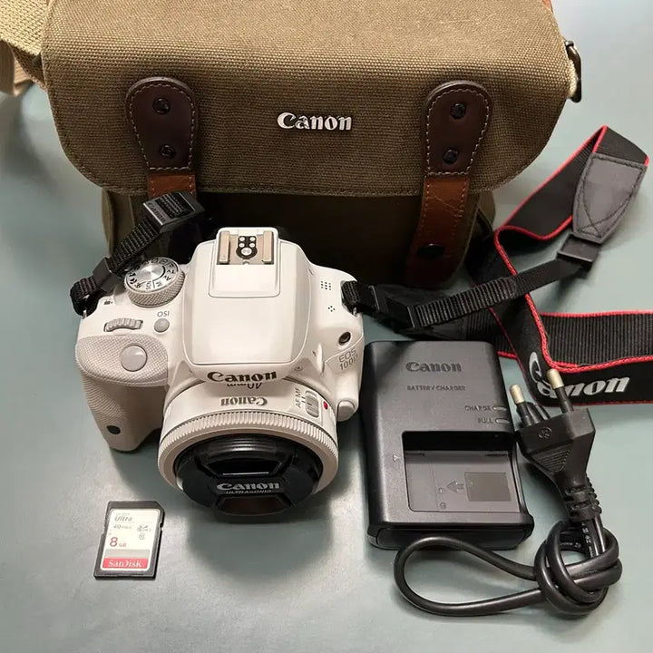 [BUNJANG] Canon DSLR EOS 100D White with 40mm F2.8 STM Prime Lens / 캐논 DSLR EOS 100D + 40mm F2.8 STM 단렌즈