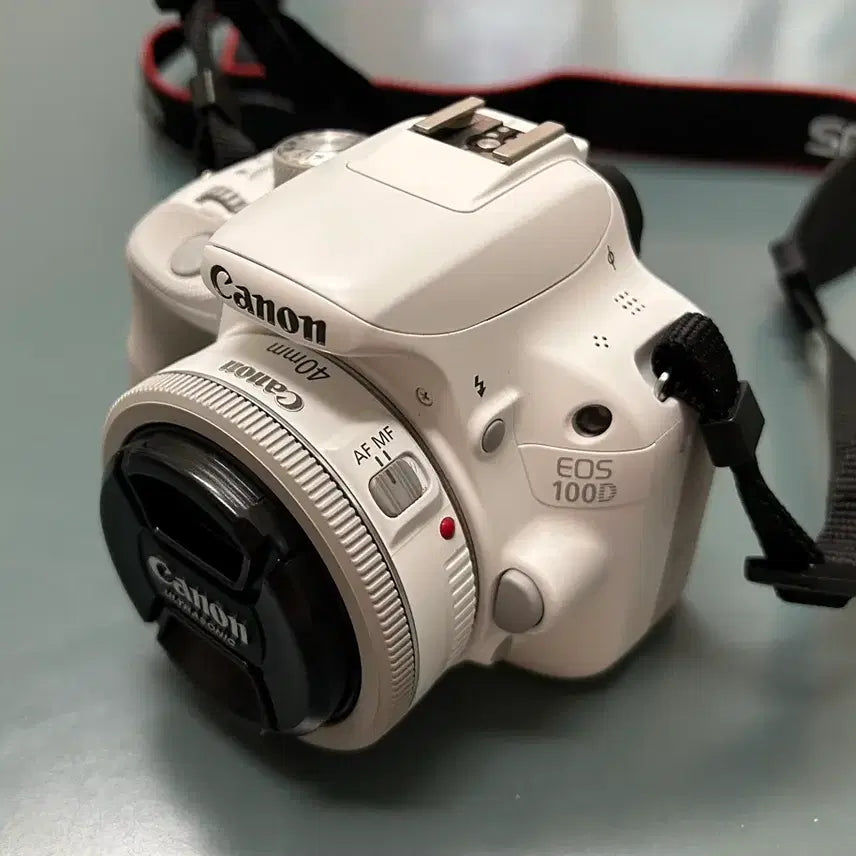 [BUNJANG] Canon DSLR EOS 100D White with 40mm F2.8 STM Prime Lens / 캐논 DSLR EOS 100D + 40mm F2.8 STM 단렌즈