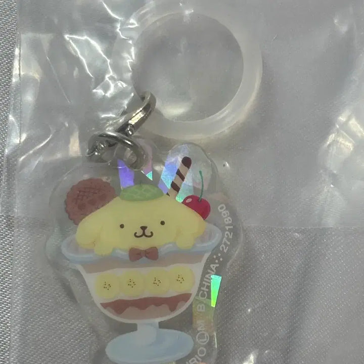 [BUNJANG] Sanrio Pompompurin "Mejilushi" Acrylic Parfait Pudding Charm / 폼폼푸린 메지루시 아크릴 파르페 푸딩