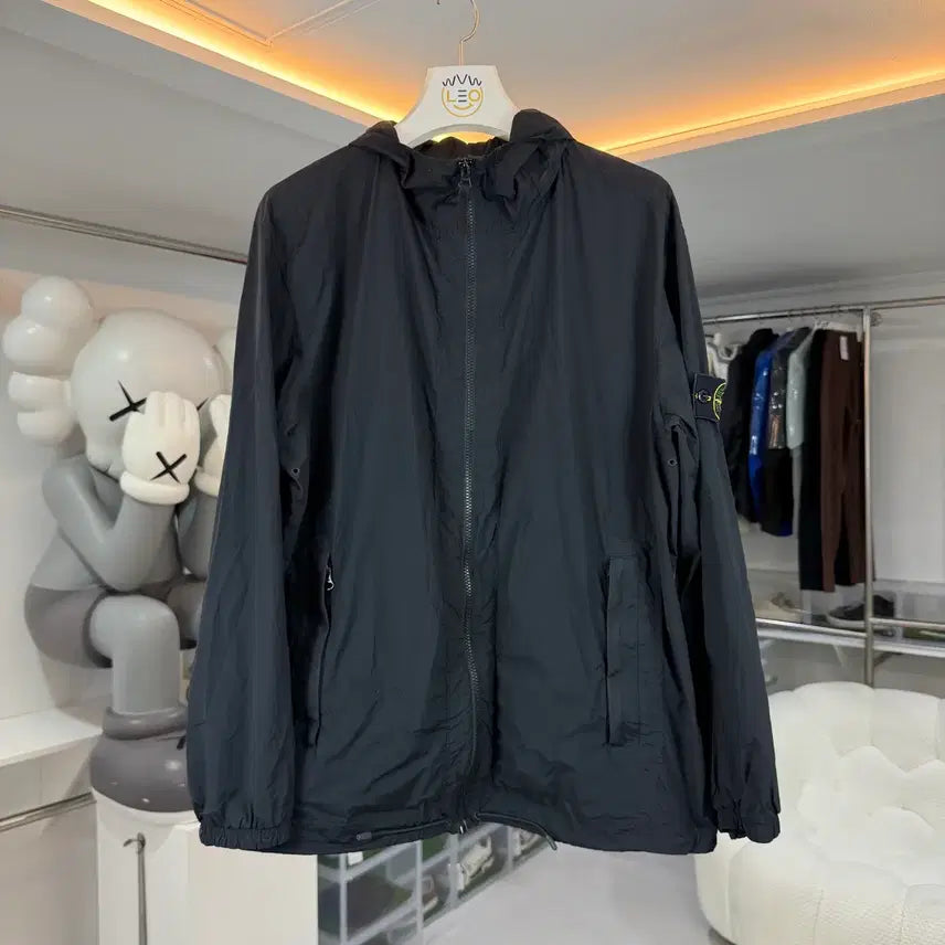 [BUNJANG] Stone Island Skin Touch Nylon TC Hooded Windbreaker Black XL / 스톤아일랜드 스킨 터치 나일론 tc 후드 바람막이 판매합니다