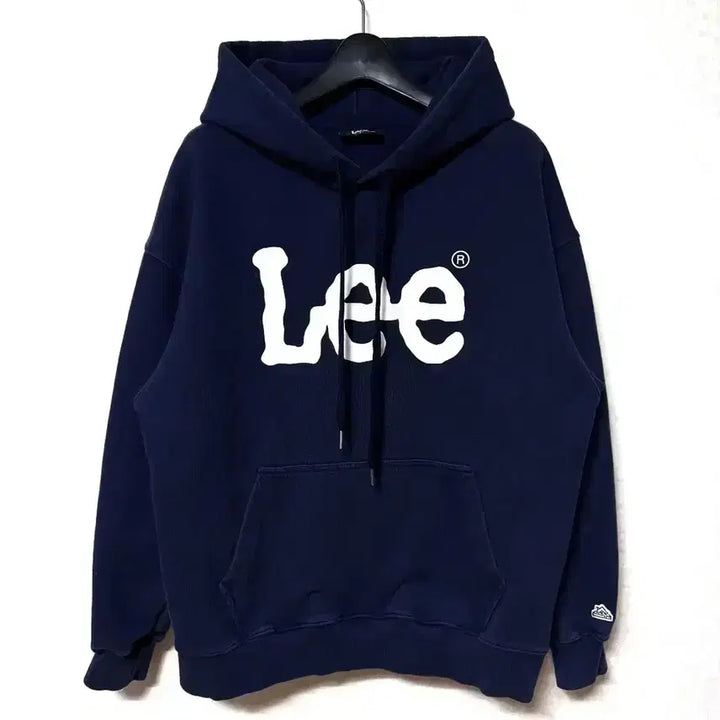 [BUNJANG] Lee Big Logo Hoodie Navy Oversized Fit / [S,90]Lee 빅로고 후드티 네이비 오버핏
