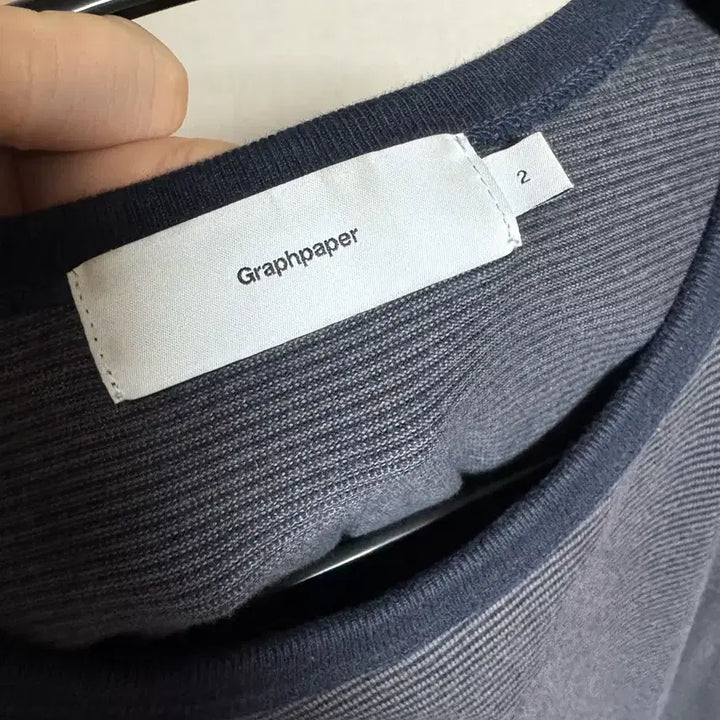 [BUNJANG] Graphpaper Border Stripe Short Sleeve T-Shirt / [2] 그라프페이퍼 보더 스트라이프 반팔 티셔츠 팝니다