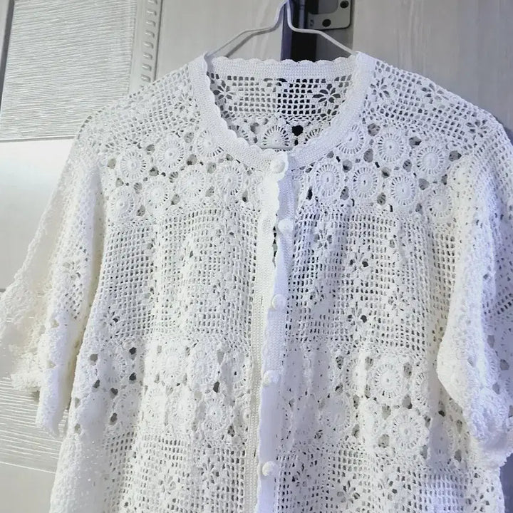 [BUNJANG] Hand-Knitted Cardigan / 손뜨개 가디건