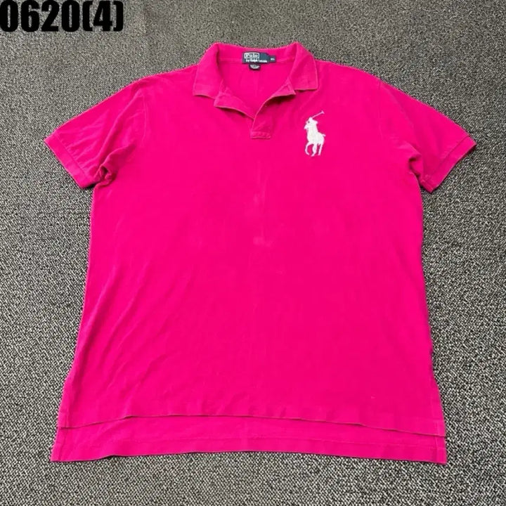 [BUNJANG] Polo Pink Short-Sleeve Polo T-Shirt (Vintage 0620) / [XL] 폴로 | 핑크 반팔 카라 티셔츠 (빈티지 0620)