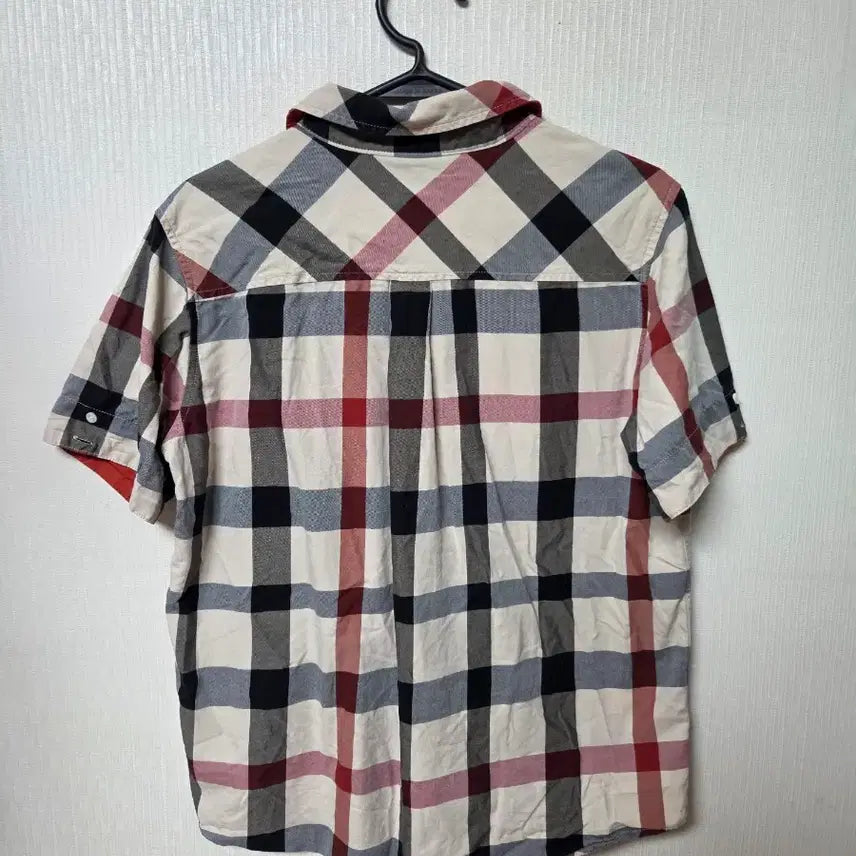 [BUNJANG] Daks Check Short Sleeve Shirt 165 / 닥스 체크 반팔 셔츠 165