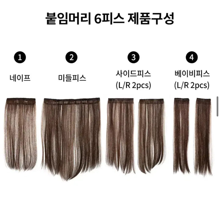 [BUNJANG] Pink Age Clip-in Hair Extensions Bracket Curl 6 Pieces / 핑크에이지 붙임머리 괄호컬 6피스