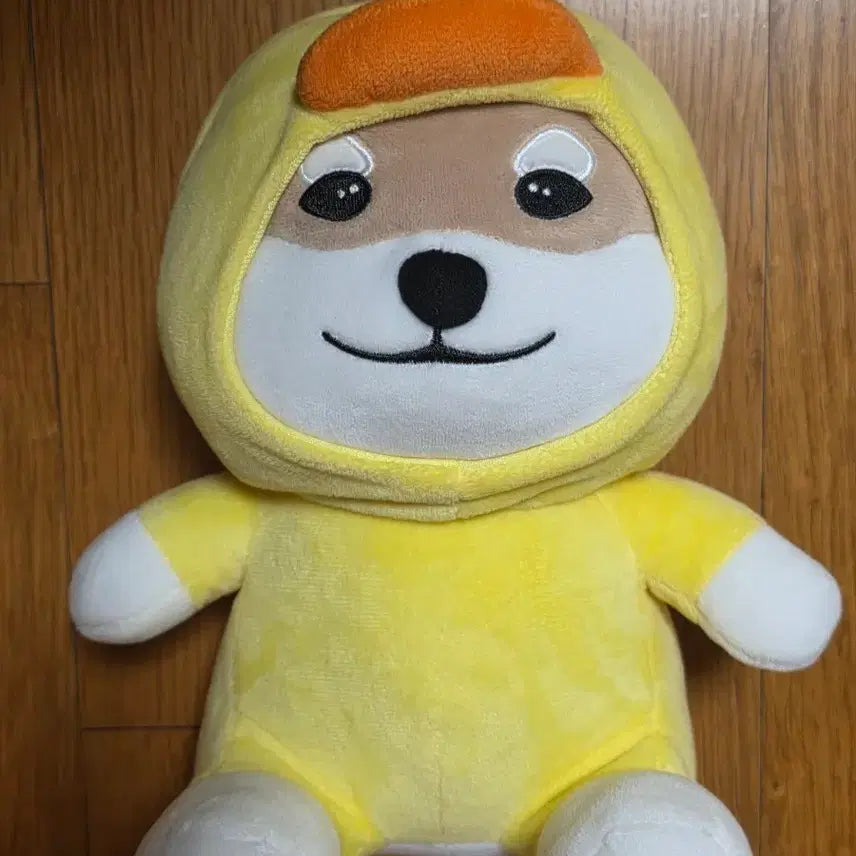 [BUNJANG] Duck Costume Shiba Inu Plush Toy / 오리 옷 입은 시바견 인형