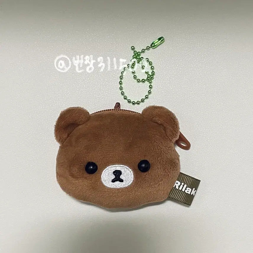 [BUNJANG] San-X Koguma Coin Pouch Keychain / 산엑스 코구마 차이로이코구마 인형 키링 동전 지갑 파우치 판매 양도