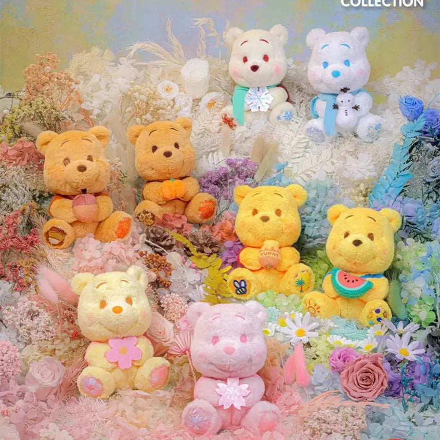 [BUNJANG] Hot Toys Winnie the Pooh Seasonal Plush Keychain / 핫토이 곰돌이 푸 사계절 플러시 키체인 키링