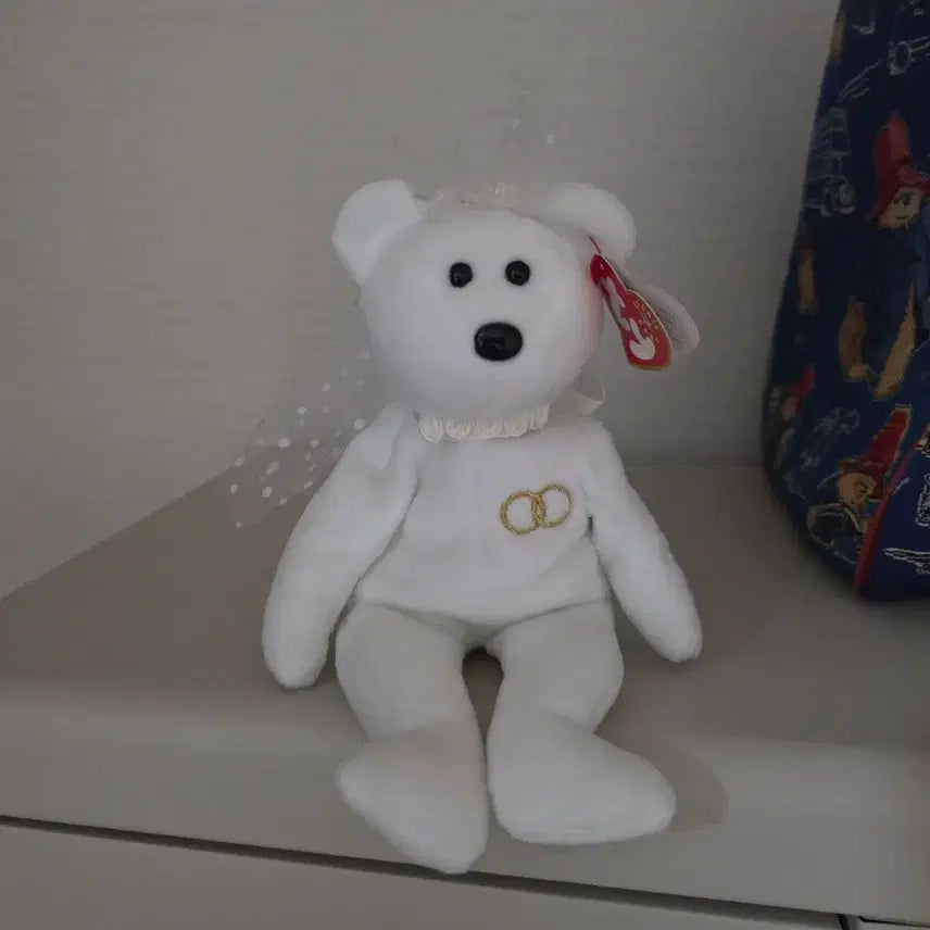 [BUNJANG] Ty Bear Vintage Bride &amp; Groom Set / 티와이베어 Ty베어 빈티지 인형 신랑 신부 세트