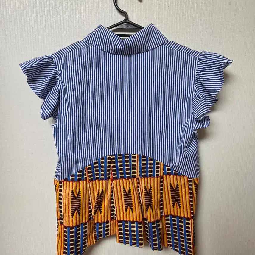 [BUNJANG] Blondifox Striped Short Sleeve Shirt XS / BLONDIFOX 스트라이프 반팔 셔츠 XS
