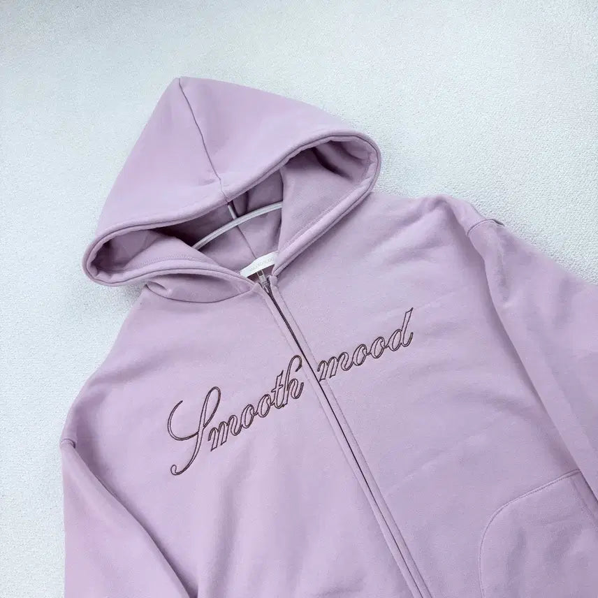 [BUNJANG] Smooth Smooth Pink Tulle Hooded Zip-Up / 스무스무드 핑크 툴리 후드 집업