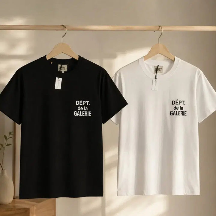 [BUNJANG] Gallery Department Short Sleeve T-Shirt Black/White / 갤러리 디파트먼트 반팔 티셔츠 블랙/화이트