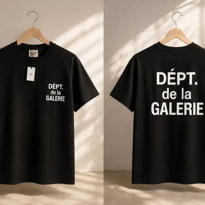 [BUNJANG] Gallery Department Short Sleeve T-Shirt Black/White / 갤러리 디파트먼트 반팔 티셔츠 블랙/화이트
