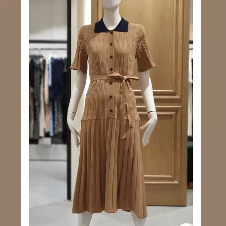 [BUNJANG] CC Collect Belted Knit Dress / CC콜렉트(cc collect) 벨티드 니트원피스 55-66 새상품