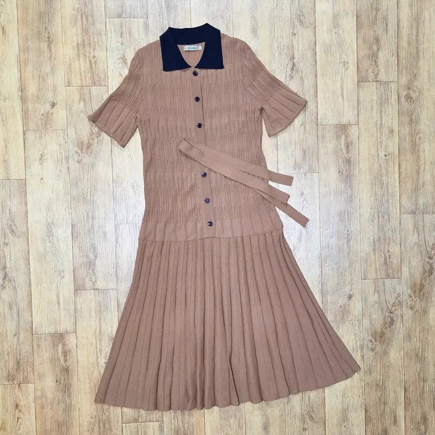 [BUNJANG] CC Collect Belted Knit Dress / CC콜렉트(cc collect) 벨티드 니트원피스 55-66 새상품