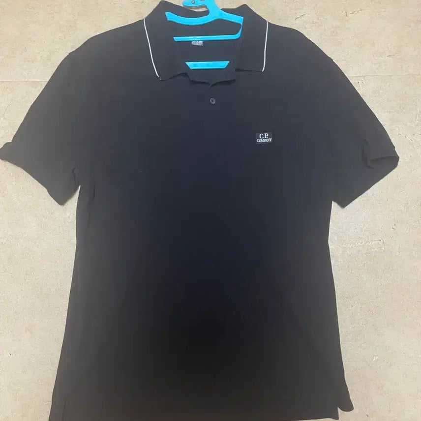 [BUNJANG] CP Company Short Sleeve Polo Shirt Black / CP컴퍼니 반팔 카라티 블랙