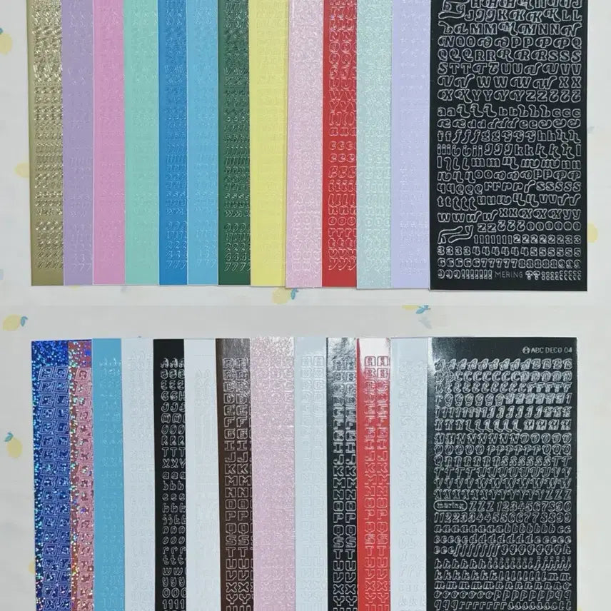 [SOLD OUT] 알파벳 스티커 일괄 처분 씰스티커 다꾸 빈티지 다꾸 워너디스 메링