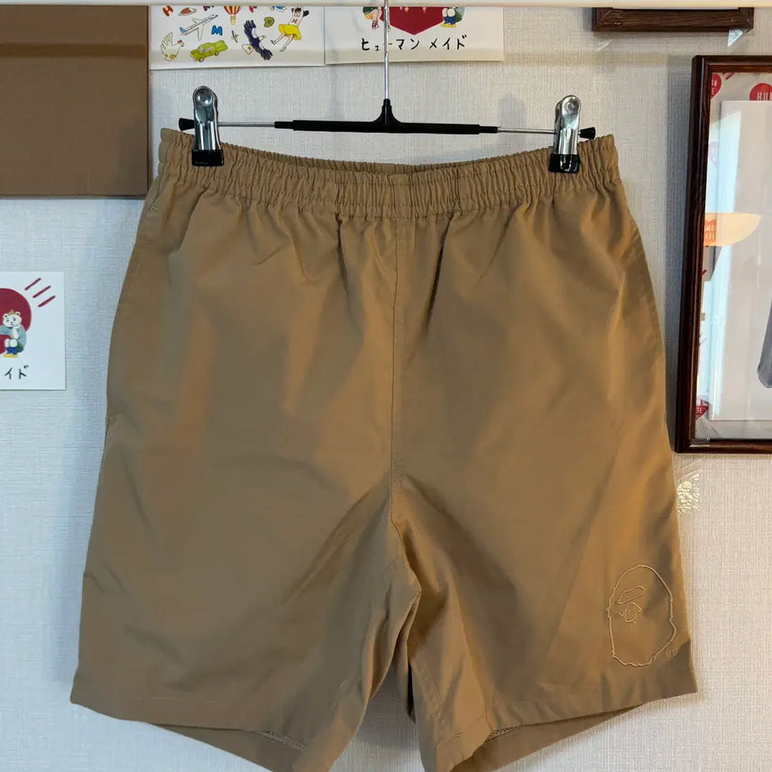 [BUNJANG] BAPE Summer Bag Shorts Beige S / (S)베이프 썸머백 쇼츠 베이지 - 24SS