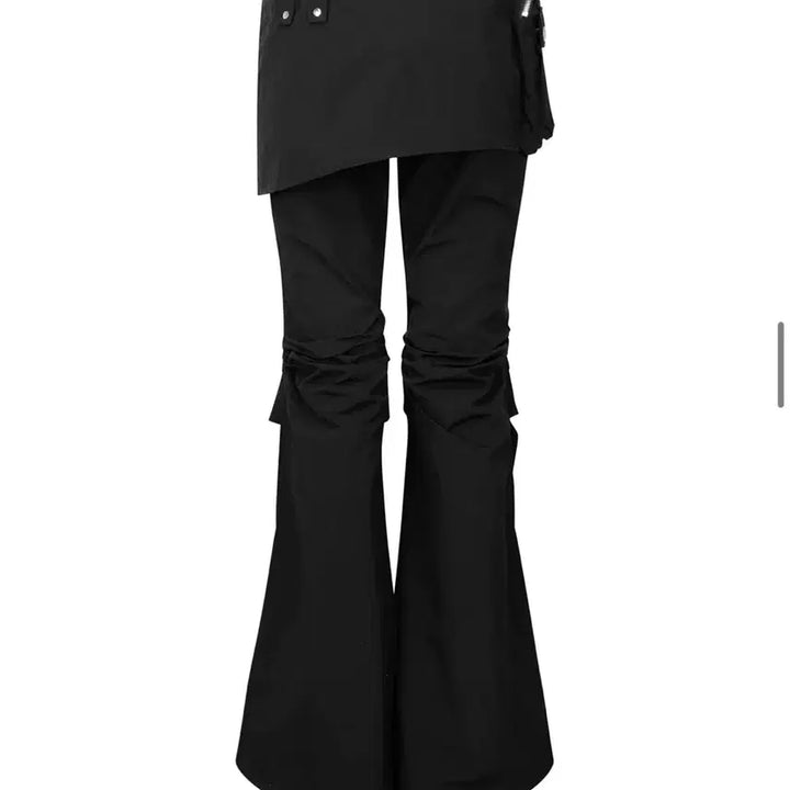 [BUNJANG] Nache Unisex Black Bootcut Skirt Pants / 나체 BOOTS CUT SKIRT PANTS (UNISE X) BLACK