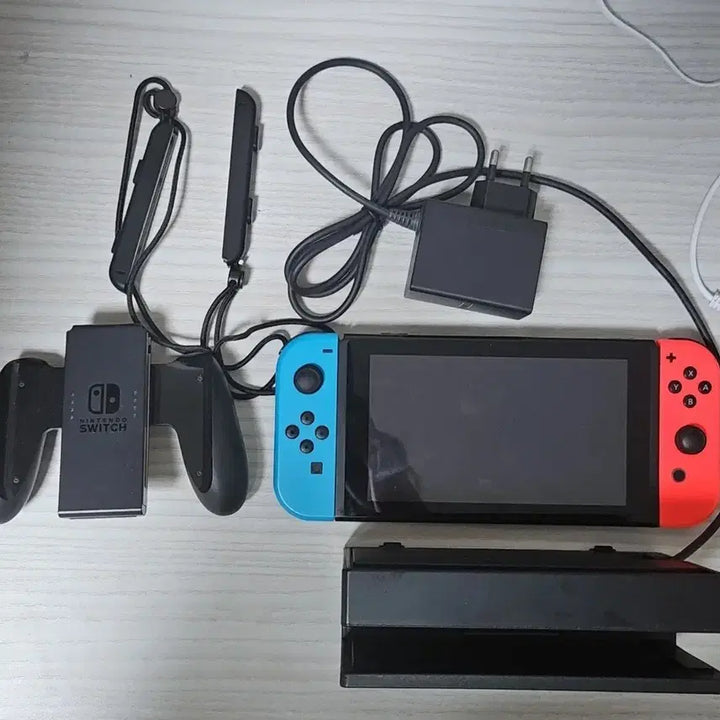 [BUNJANG] Nintendo Switch - Full Set - Blue Joy-Con / 닌텐도스위치 풀구성